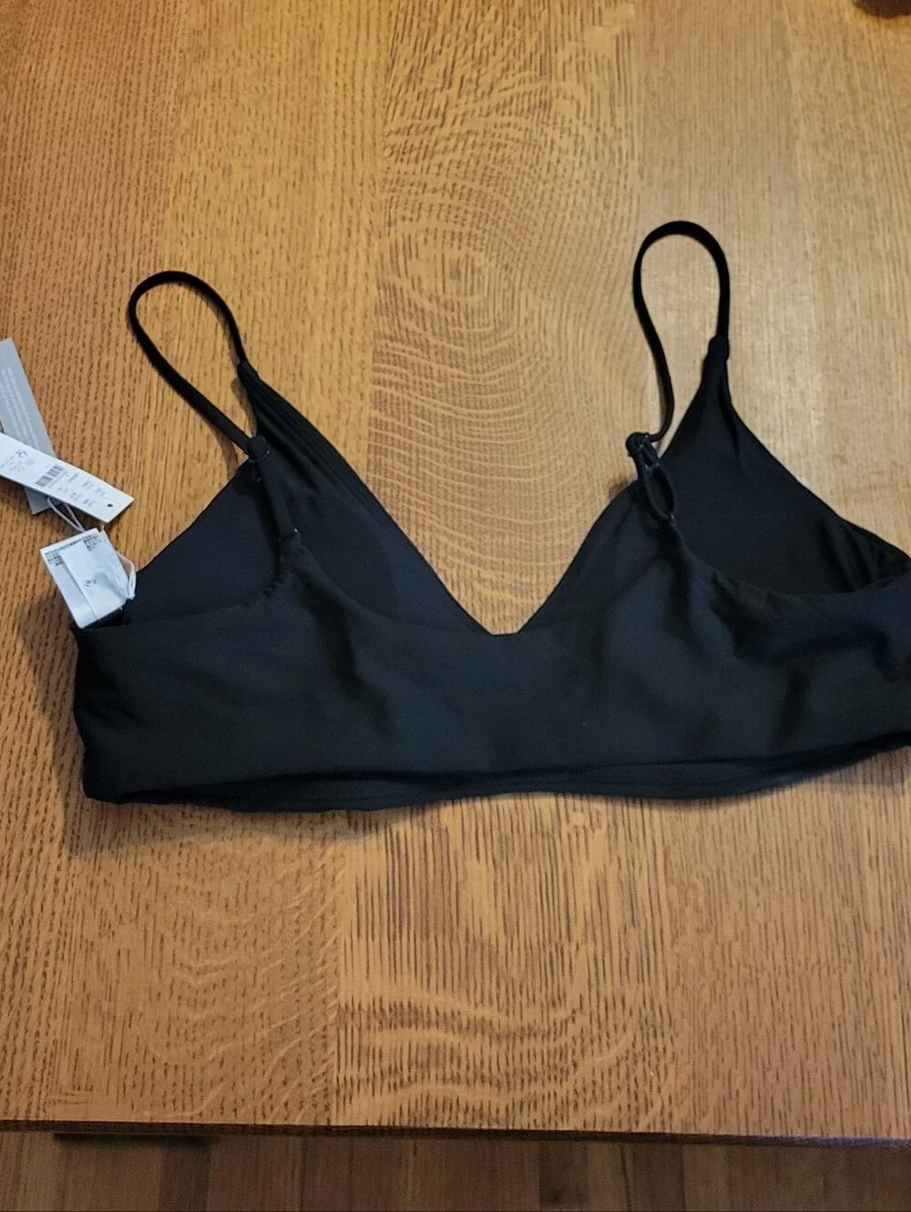 J.Crew Lana Bikini Top in Classic Sculpt - black